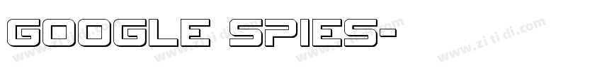 Google spies字体转换
